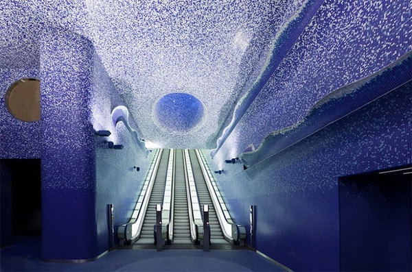 CJWHO ™ (Toledo Metro Station by Oscar Tusquets...) #water #design #interiors #photography #architecture #art #napoli #metro #toledo #light #italy #station