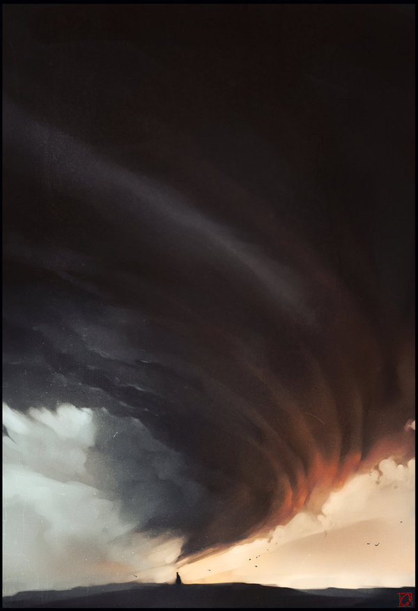 Clouds caster by GaudiBuendia on deviantART #clouds #tornado #weather #spiral #illustration #concept #storm #twist #magic #art #twister
