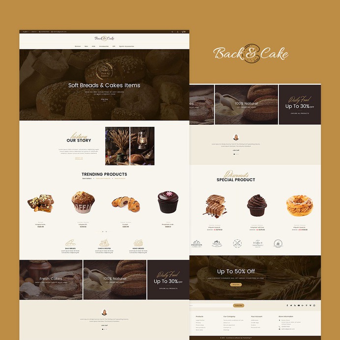 #Bake & #Cake Shop - #Prestashop #Responsive #Theme | #TemplateTrip #eCommerce #Website #Template