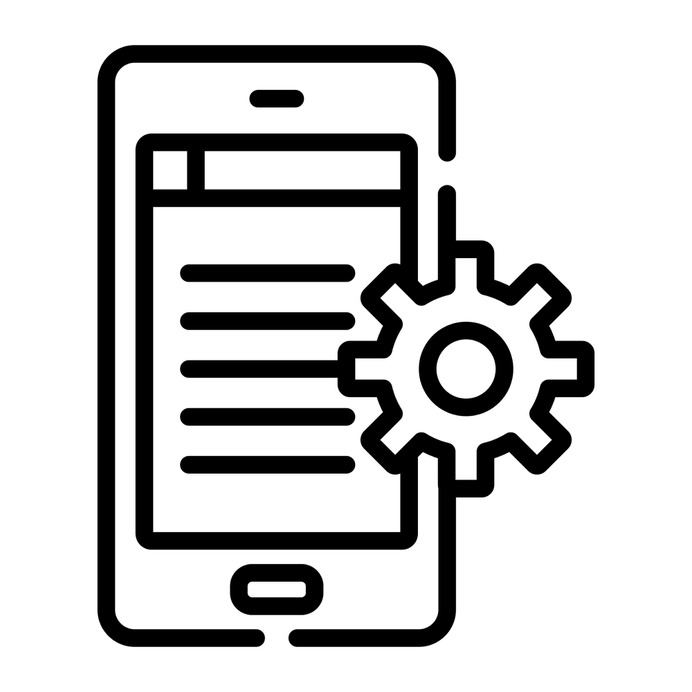 See more icon inspiration related to gear, business and finance, mobile phone, development, communications, smartphone, interface, cogwheel and cellphone on Flaticon.