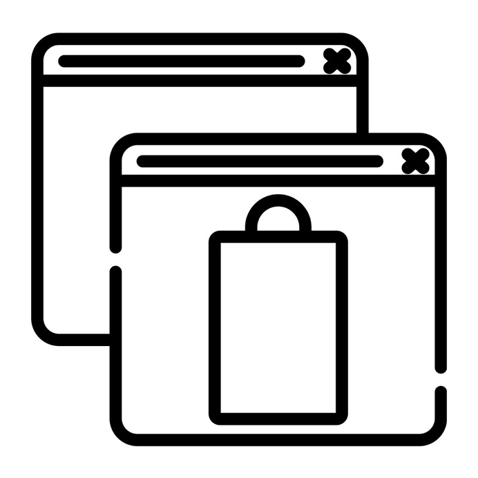 See more icon inspiration related to shopping online, commerce and shopping, ecommerce, online shopping, shopping bag, website, online shop and interface on Flaticon.
