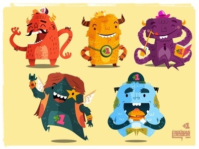 Skim Monsters #monters #illustations #design #character