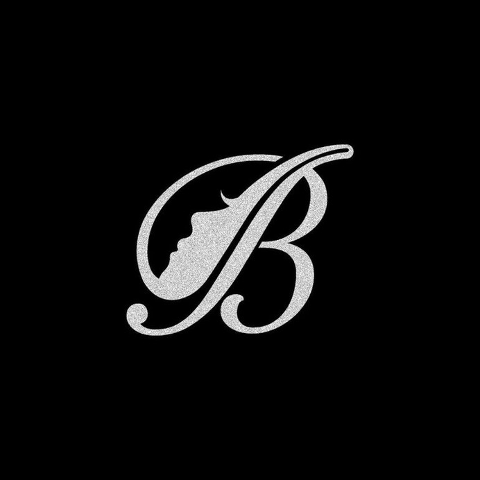 LETTER BD + WOMAN FACE ICON