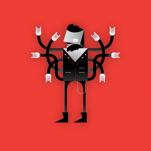 Multi-Man on the Behance Network #comic #illustration #vector #funny