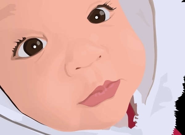 Vectors on the Behance Network #vector #eyes #edzelrubite #cute #sknny #baby