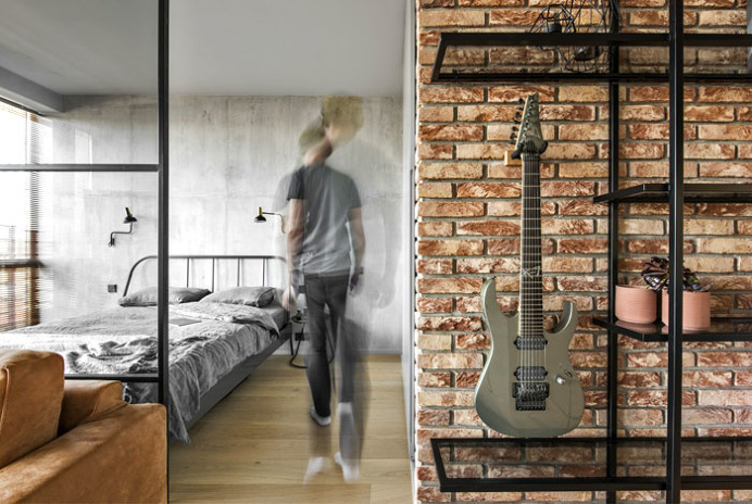 Me2architects Turned Apartment into Exclusive Home for a Young Man - InteriorZine #decor #interior #home #small #apartment