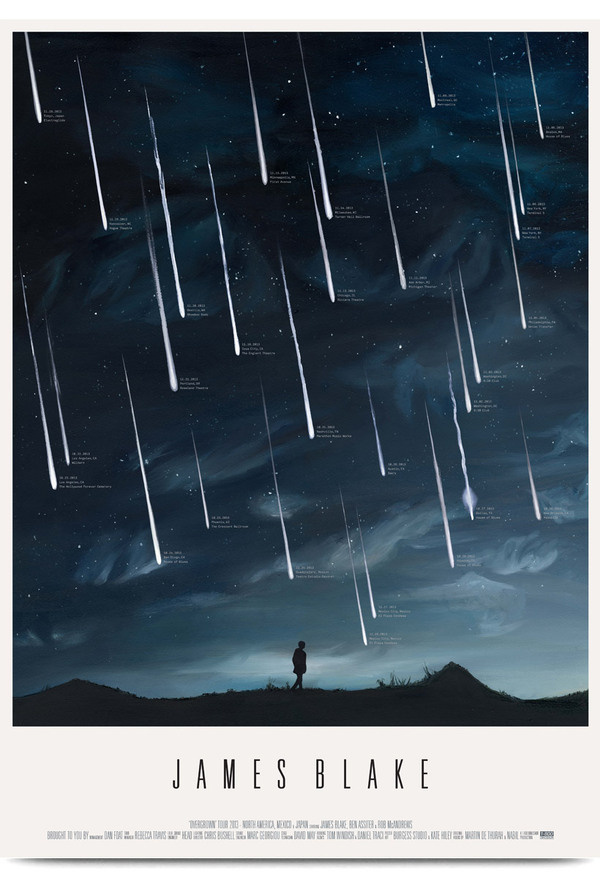 'Overgrown' Tour Burgess Studio #music #stars #poster #comets
