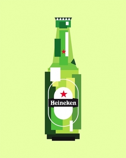 The Inspiration Stream | Veerle's blog 3.0 - Webdesign - XHTML CSS | Graphic Design #beer #pop #bottle #design #graphic #art #heineken #green
