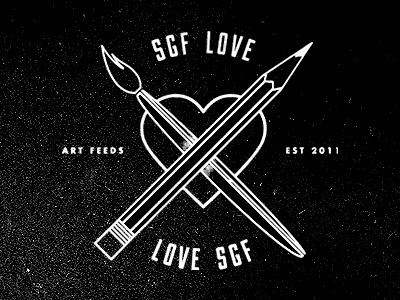 SGF Love #artfeeds #springfield #missouri #charity #design #shirt #art #midwest #mo #typography