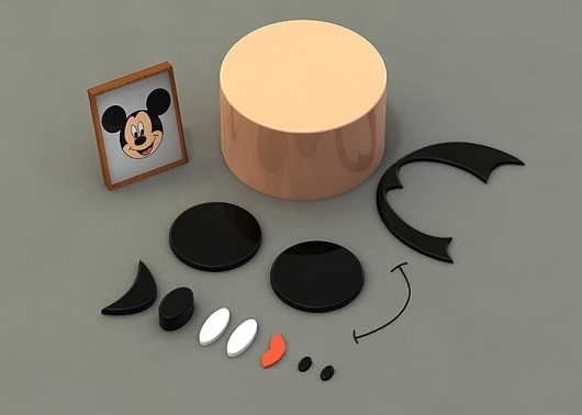 The Rainbowmonkey - and the Gaps of Surprise #form #red #mickey #mouse #black #analysis #grey