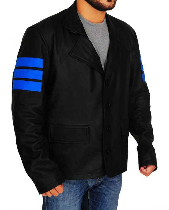 Mirror's Edge Jacknife Cosplay Leather Jacket (4) F-R