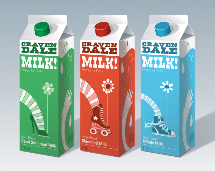Cravendale Milk. Illustration by Allan Deas www.allandeas.com