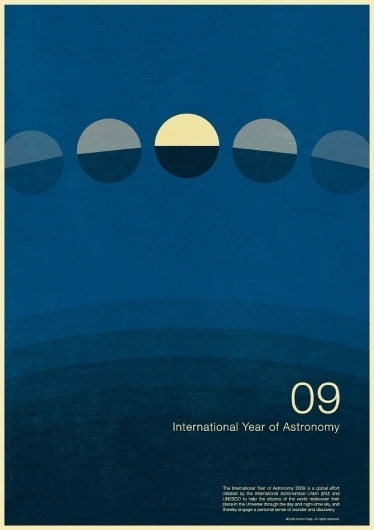 excites | Graphic Designer | Simon C Page #print #poster #graphic #astronomy #year
