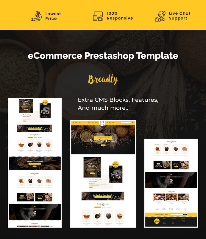 #Breadly - #Fresh #Breads & #Bakes - #Prestashop #Responsive #Theme #eCommerce #Website #Design #Template