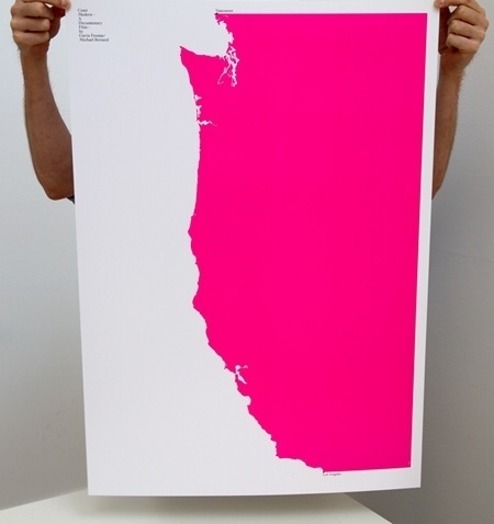 AisleOne - Graphic Design, Typography and Grid Systems #west #build #pink #hot #poster #coast