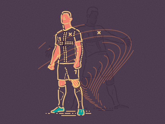 Cristiano Ronaldo x Colour and Lines
