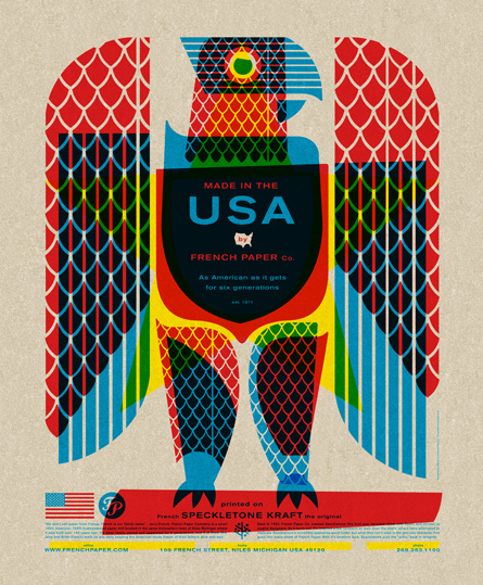 eagle poster 2 #csa #french #poster #overlay #paper