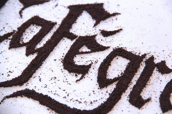 CJWHO ™ (Cafégrafia | Coffee type experiment by Marina...) #design #illustration #art #coffee #type #experiment #typography