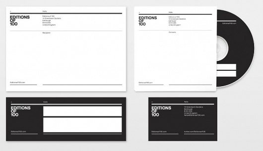 Editions of 100 | Gridness #branding #identification #design #graphic #corporate