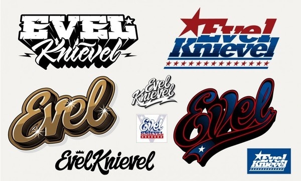 Evel Knievel lettering #sweyda