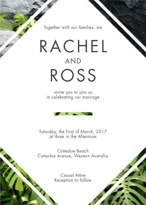 Modern Tropical - Wedding Invitations #paperlust #weddinginvitation #weddingstationery #weddinginspiration #design #paper #cards #print #di