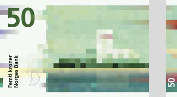 Norway's new banknote designs #norway #cash #design #pixel #banknotes #art #kroner #money