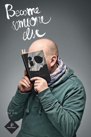 Become Someone Else, A Terribly Clever Bookstore Ad Campaign #else #someone #campaign #terribly #become #ad #bookstore #clever