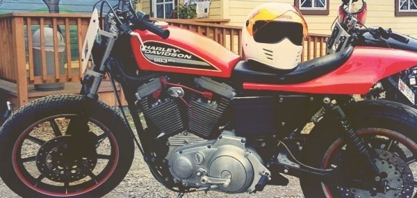 harley davidson 883r vintage 80s hd racer #hd #harley #retro #motorcycles #vintage #bike #motorcycle
