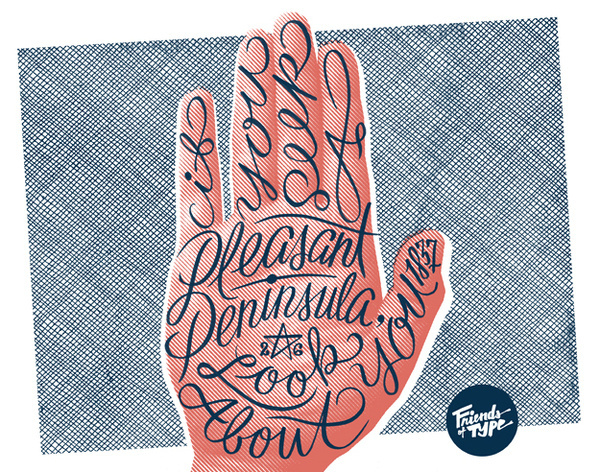 50 and 50 THE STATE MOTTOS #illustration #poster #typography