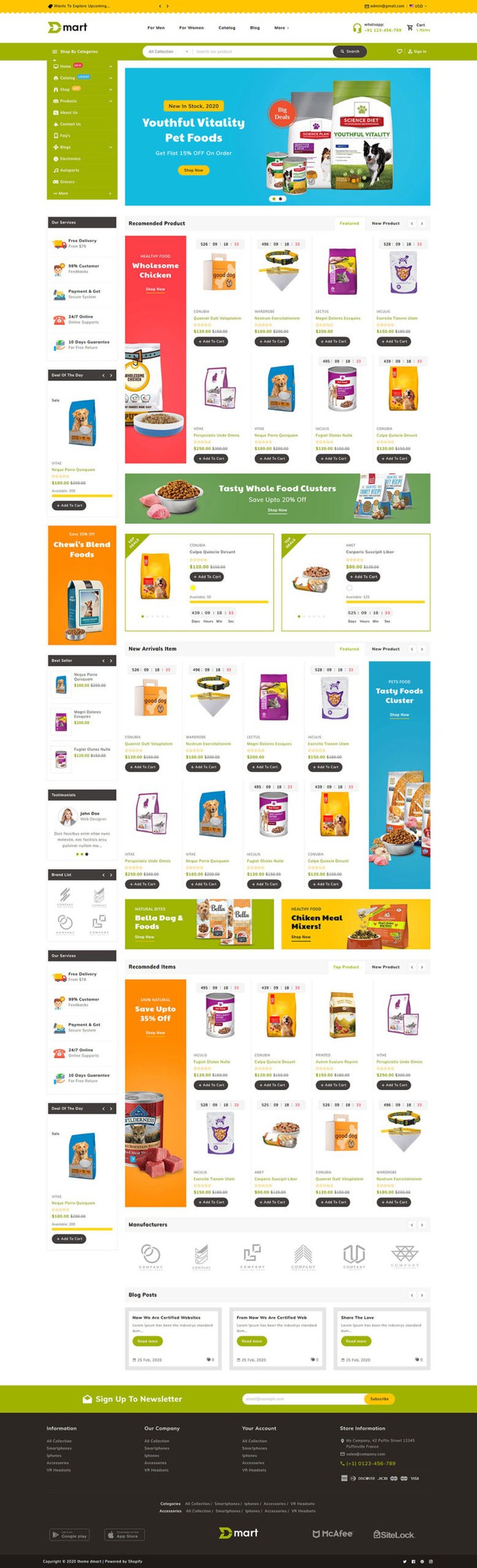 #Dmart - #Shopify #Multipurpose #Responsive #Theme | #TemplateTrip #eCommerce #Website #Design