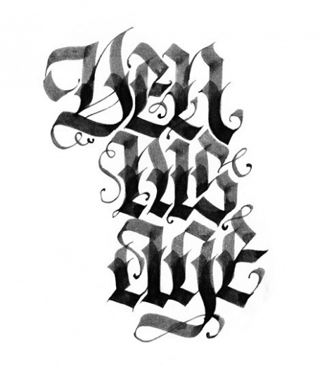 Calligraphy on the Behance Network #calligraphy #behance #spit