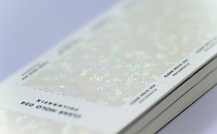 Foilgraphix Guide - Mindsparkle Mag Beautiful design for a Hot Stamping sampler, showcasing all the different colours of foil, created by byHAUS Studio in Montreal. #branding #corporate #design #identity #color #photography #graphic #design #gallery #blog #project #mindsparkle #mag #beautiful #portfolio #designer
