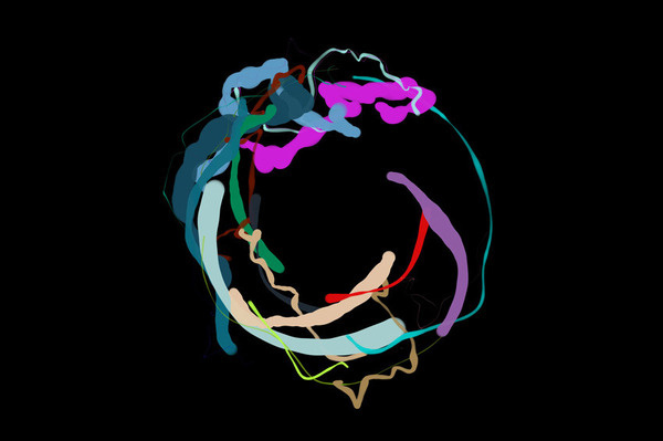 The Earth turns, but we don't feel it move but does it float #colourful #circle #spiral #pattern