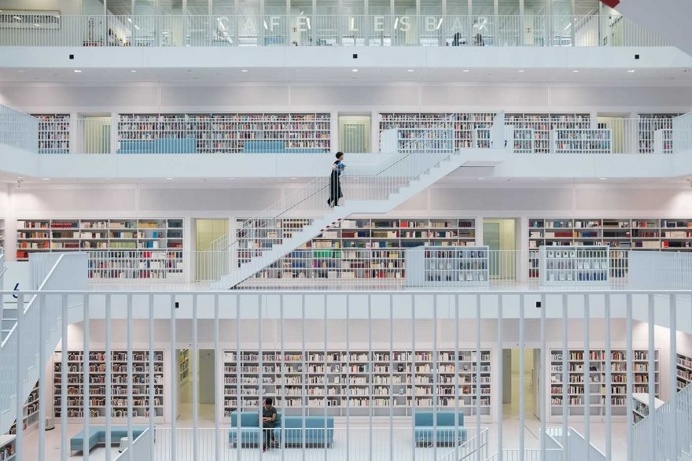 Quite Zone - Stuttgart Municipal Library by Skander Khlif
