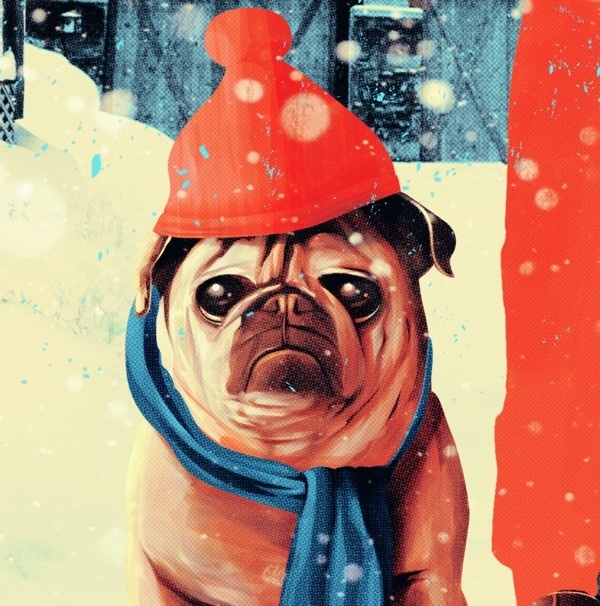 Damien Sandow by El Diablo on Behance #el #diablo #pug #winter