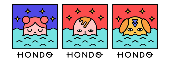 Hondo Estudio minimal flat colorful illustration Camilla Zamora Santiago Chile mindsparkle mag