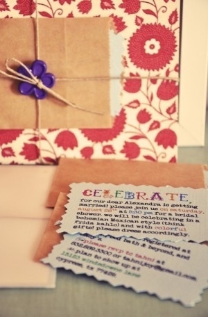 An Artistic Mexican Inspired Bridal Shower | The Sweetest Occasion #invitations #design #graphic
