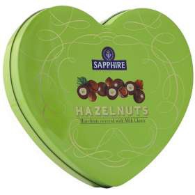 Sapphire Heart Tin Hazelnut 160g - Archies Online