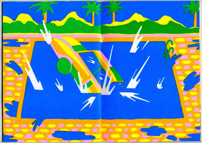Page spread from "Rally" by Annu Kilpelainen, 2014 | Flickr - Photo Sharing! #illustration #design #drawing #art