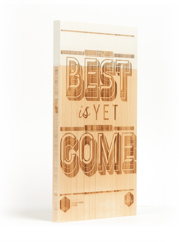 Laser etched typographic designs on bamboo boards #handcrafted #lettering #design #graphic #craftsmanship #type #typography