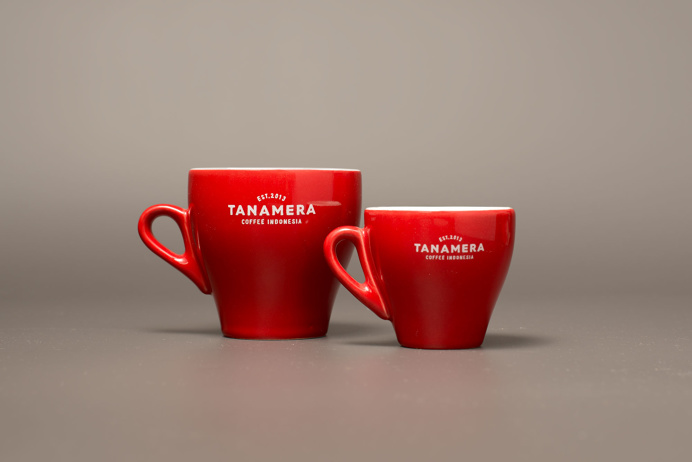 tanamera coffee cups branding