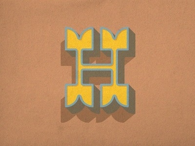Dribbble - H by dan gneiding #type #font #letter h