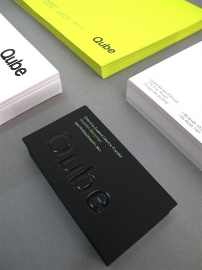 Qube Studio Business Card - FPO: For Print Only #branding #print #design #graphic #identity