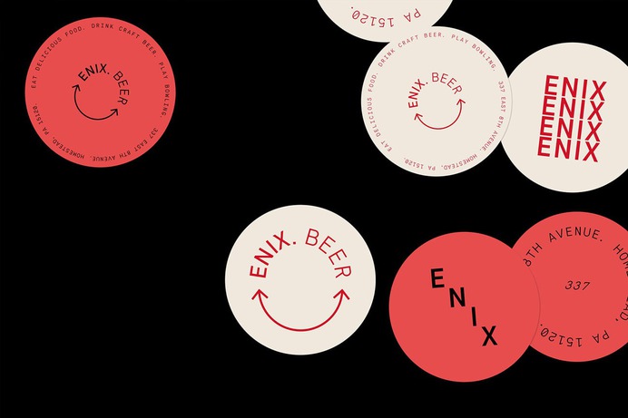 ENIX Brewing CO. branding - Mindsparkle Mag The ENIX Brewing CO. branding project designed by Jose Maraver is a Pittsburg craft beer made in Homestead. #logo #packaging #identity #branding #design #color #photography #graphic #design #gallery #blog #project #mindsparkle #mag #beautiful #portfolio #designer