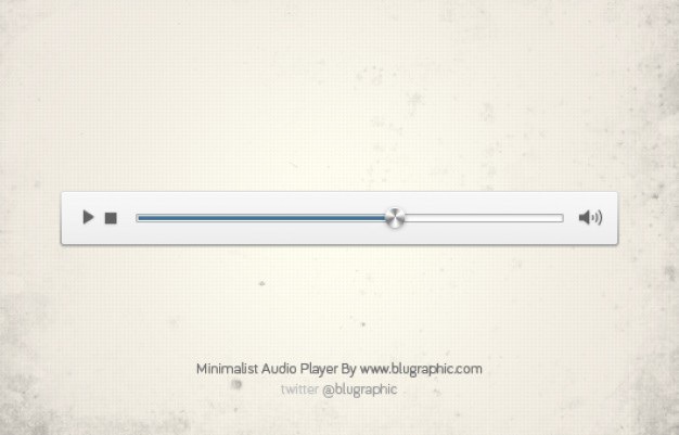 Minimalist audio player Free Psd. See more inspiration related to Button, Play, Minimalist, Play button, Audio, Player, Horizontal, Pause and Audio player on Freepik.