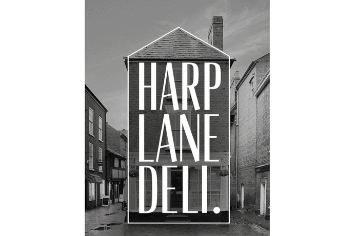 harp lane deli #deli #harp #white #house #branding #b&w #lane #black #and #logo