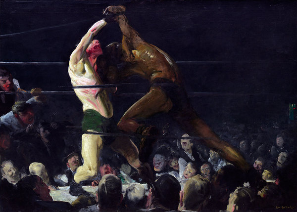 George Bellows. 'Both Members of This Club' 1909 #george #paint #art #bellows