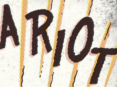 Tour poster #comic #screenprint #halftone