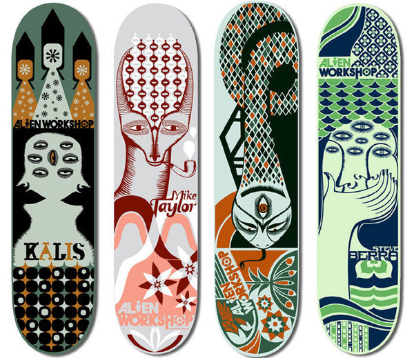 Alien Workshop Skateboards on Behance #alien #workshop