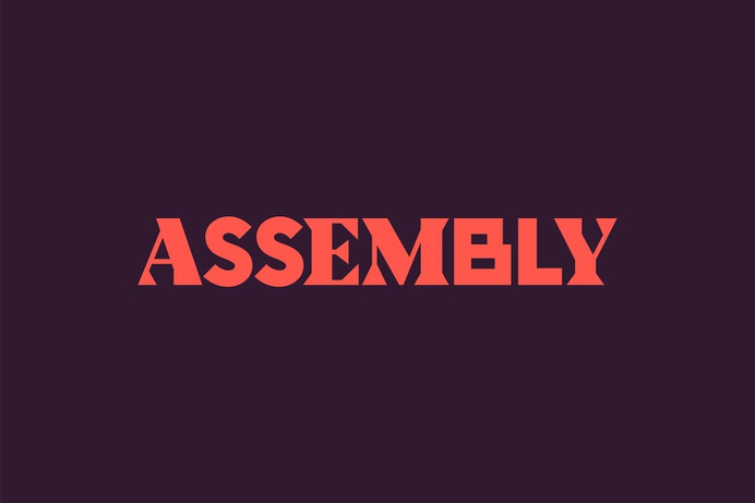 Wordmark designed by Ragged Edge for short stay hotel Assembly London